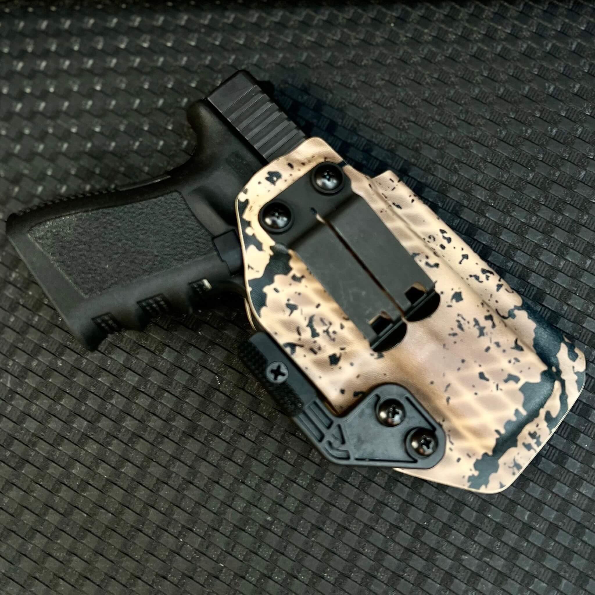 KIOWA IWB top Holster with Suede Liner For Glock 30S